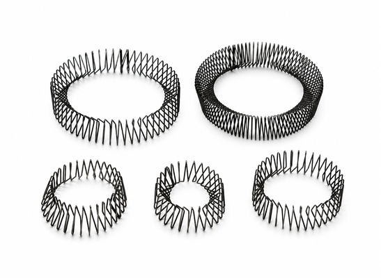 Precision Conductive Canted Slant Coil Spring For EMC EMI Shielding