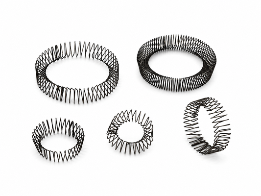 Precision Conductive Canted Slant Coil Spring For EMC EMI Shielding